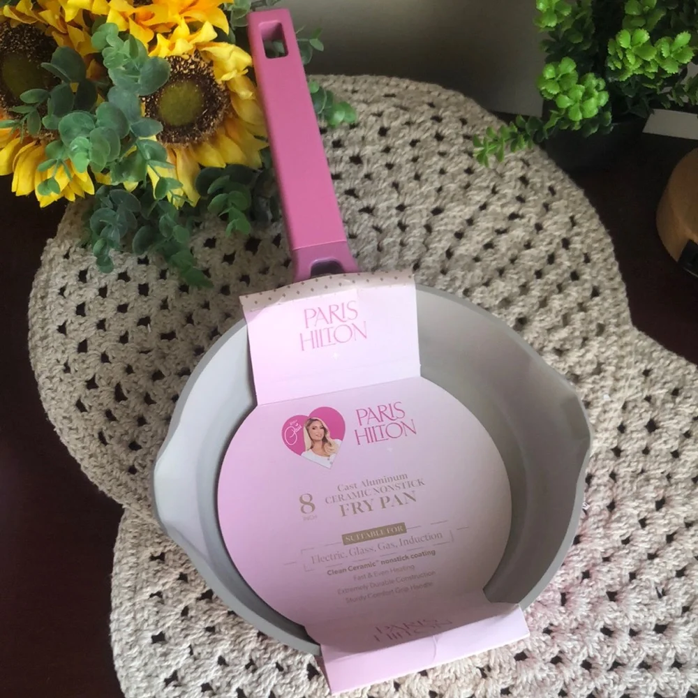 Paris Hilton Pink 8” Fry Pan Ceramic Nonstick